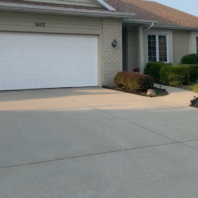 Concrete Cleaning before