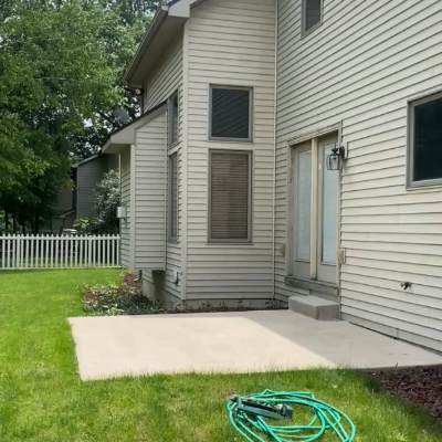 Patio Cleaning before